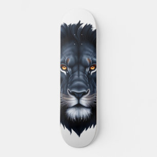 Majestic Black Lejonare Ansikte Mini Skateboard Bräda 18,5 Cm