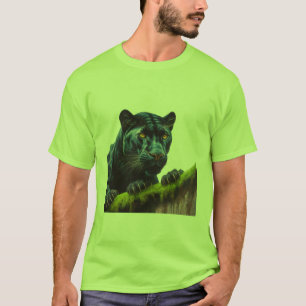 Majestic Black Panther Forest T-Shirt