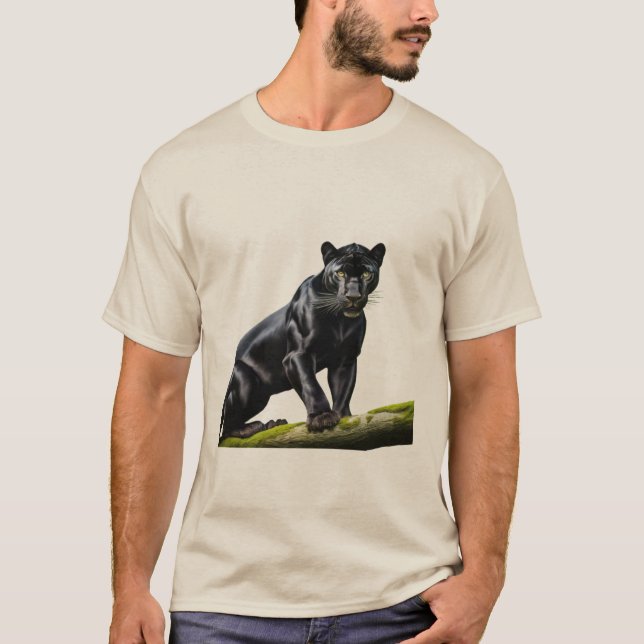 Majestic Black Panther T-Shirt (Framsida)