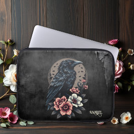 Majestic Black Raven Laptop Fodral