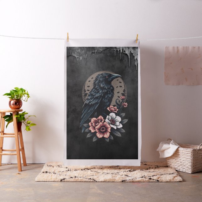 Majestic Black Raven Tyg (In Situ)