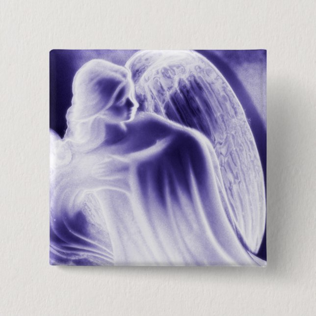 Majestic Blue Angel Mode Pin Knapp (Framsida)