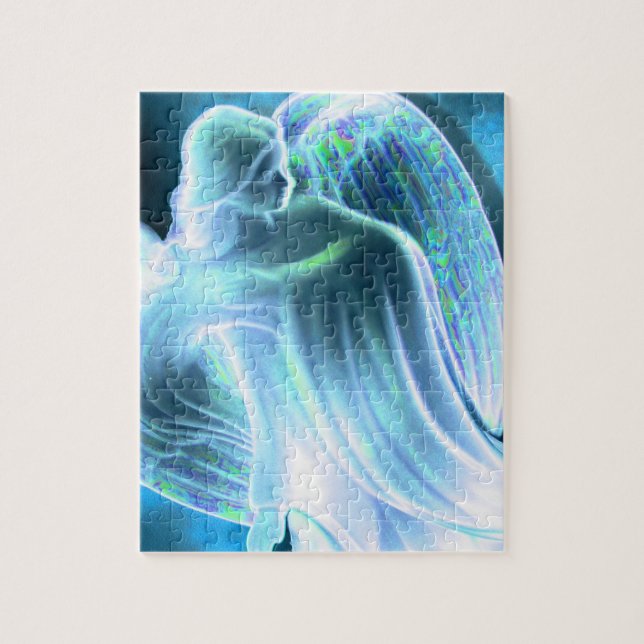 Majestic Blue Angel Puzzle Pussel (Vertikal)