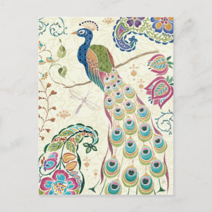 Majestic Blue Peacock Vykort