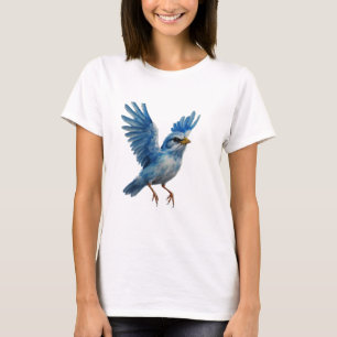 Majestic Bluebird in Flight T Shirt