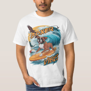Majestic Boxer Surfer som erövrar Vågar T Shirt