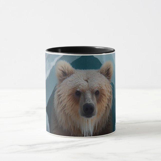 Majestic Brown Bear Ice Cave Mugg (Center)