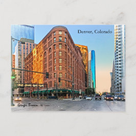Majestic Brown Palace Hotel at Sunset, Denver, CO Vykort