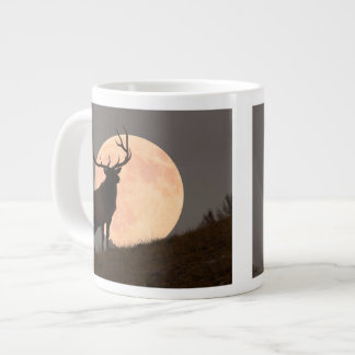 Majestic Bull Elk och Full Moon Stiga upp Jumbo Mugg
