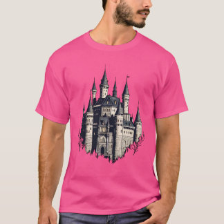 Majestic Castle Silhouette - A Timless Fairytale T Shirt