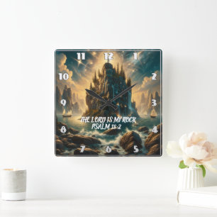 Majestic Castle Stigning LORD MY STEN Fyrkantig Klocka