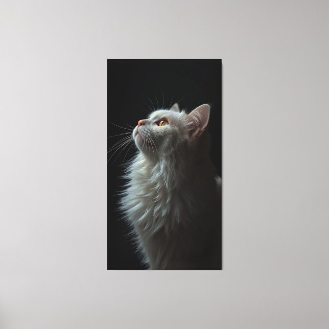 Majestic Cat Portrait Strength & Royal Confidence Canvastryck (Framsida)