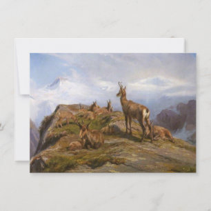 Majestic Chamois in the Mountains (Rosa Bonheur) Kort