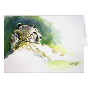 Majestic Cheetah Card Hälsningskort