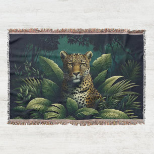 Majestic Cheetah Woven Blanket and Tapestry Filt