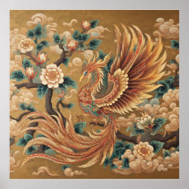 Majestic Chinese Phoenix - Traditional Myth Art Poster