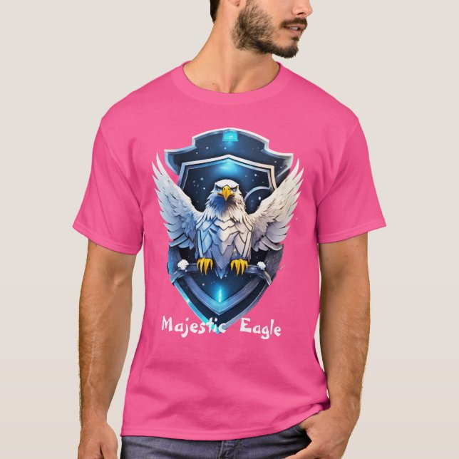 Majestic Crystal Eagle T Shirt (Framsida)