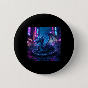Majestic Cyberpunk Dragon Resting in Neon City Sti Knapp