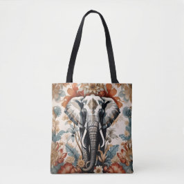 Majestic Decorated Elephant Wildlife Tygkasse