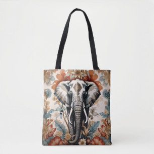 Majestic Decorated Elephant Wildlife Tygkasse