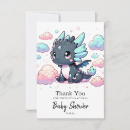 Majestic Dragon Baby Shower Tack Kort