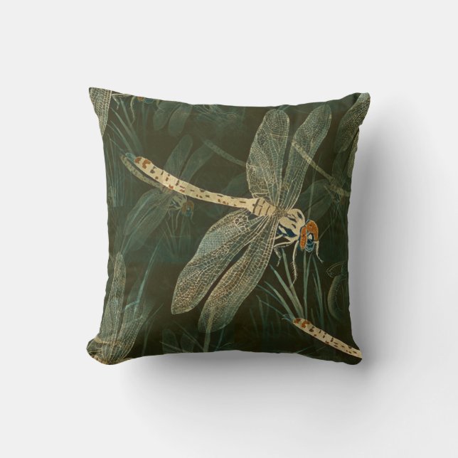 Majestic Dragonfly Mönster Kudde (Framsida)