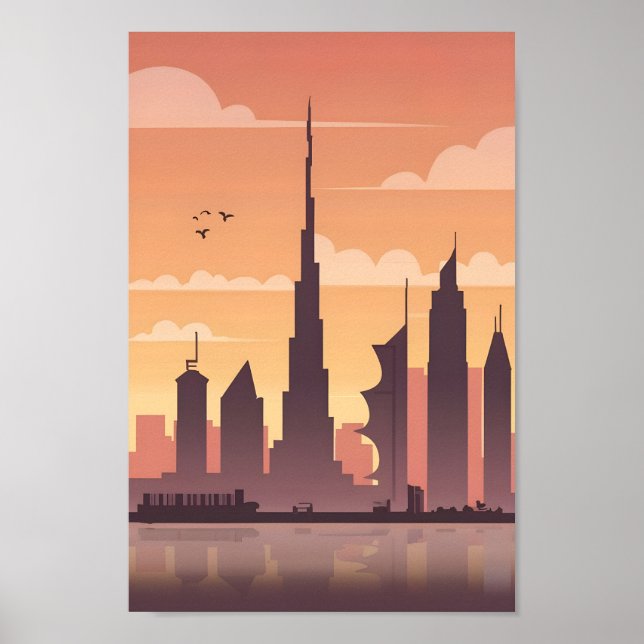 Majestic Dubai City Elegance 4K Views Poster (Framsidan)
