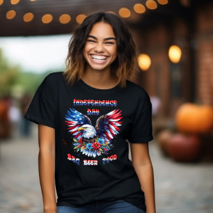 Majestic Eagle Blommar Independence day T Shirt