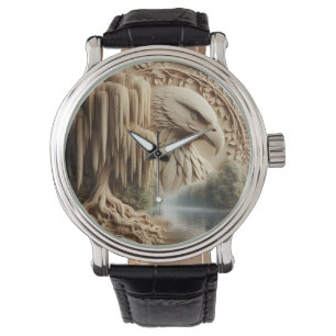 Majestic Eagle bortser från Serene Sjö Armbandsur