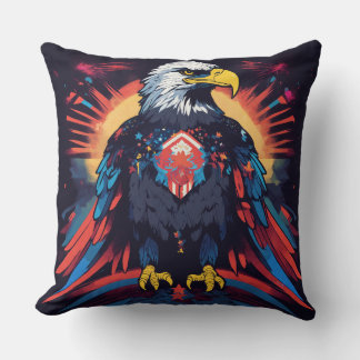 Majestic Eagle Dekorativ kudde: En styrkesymbol Kudde