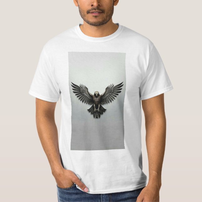 Majestic Eagle Design T-Shirt - Jhajjhale Store Ex (Framsida)