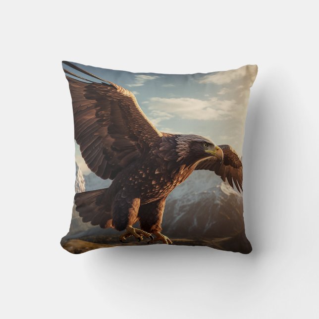 Majestic Eagle Flight Kudde (Framsida)