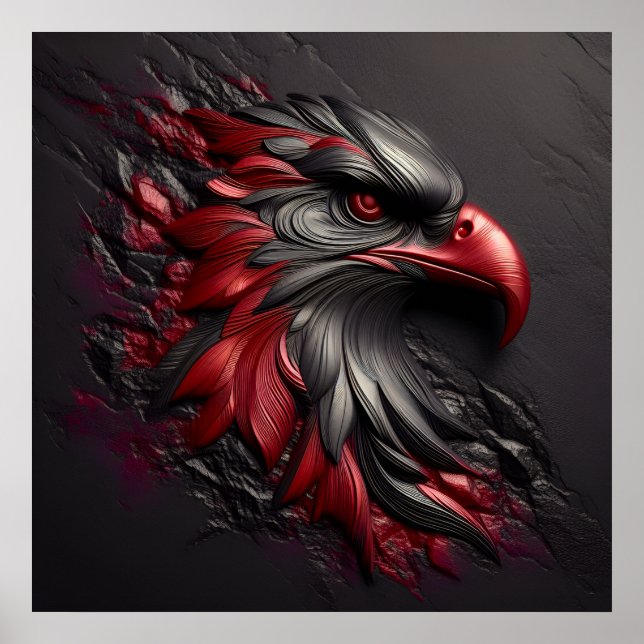 Majestic Eagle Gaze Poster (Framsidan)