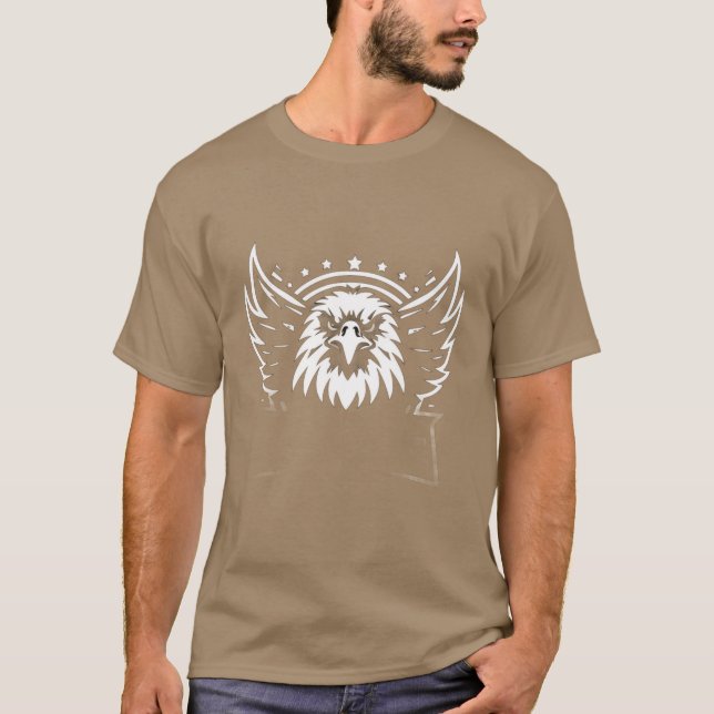 "Majestic Eagle Graphic T-Shirt  (Framsida)