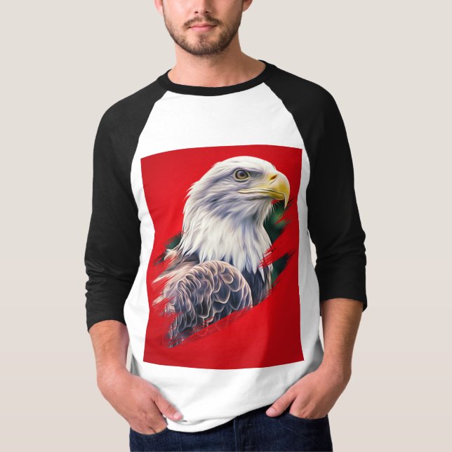 Majestic Eagle Graphic T-shirt Släpp loss din själ (Framsida)