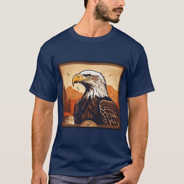 ’Majestic Eagle Graphic T-Shirt’ T Shirt (Framsida)