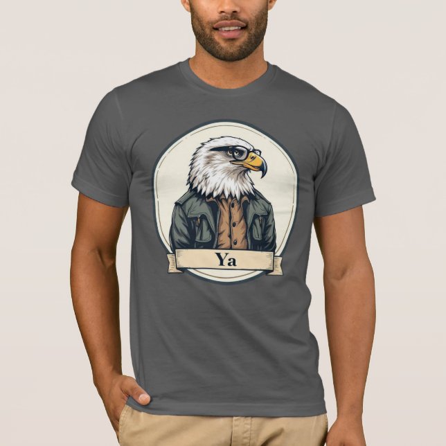 Majestic Eagle Head T-Shirt - Patriotic Wildlife (Framsida)