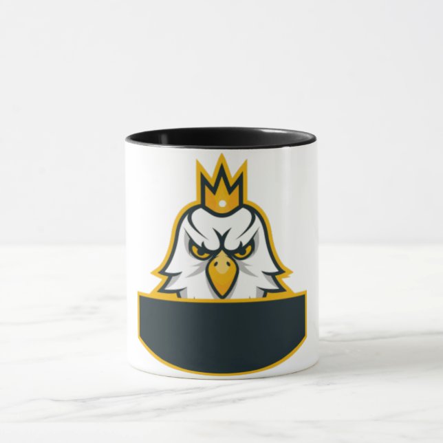 Majestic Eagle Krona Logotyp Coffee Mugg (Center)
