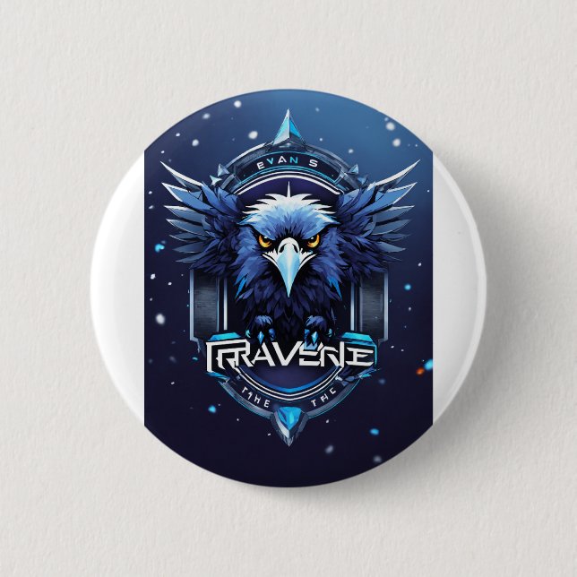 Majestic Eagle Logo Button – Bold & Powerful Desig Knapp (Framsida)