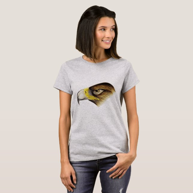 Majestic Eagle Portrait Dam T-Shirt - Artistic (Hel framsida)