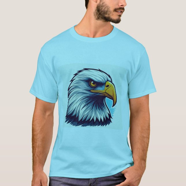 Majestic Eagle: Power and Grace in Design" T Shirt (Framsida)