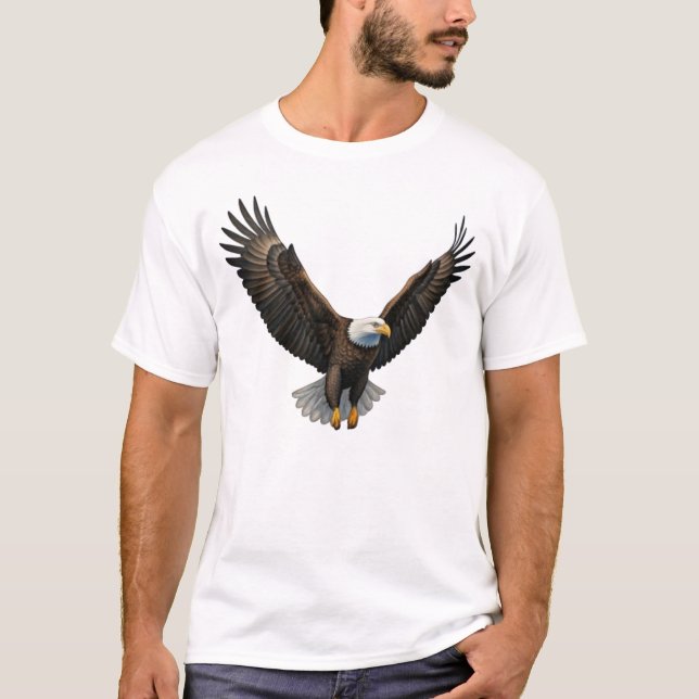 Majestic Eagle Soar T-Shirt Design (Framsida)