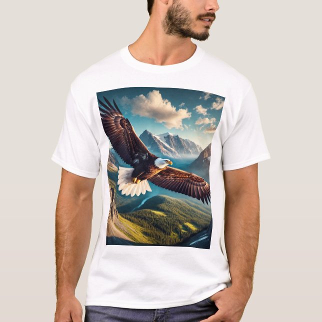 Majestic Eagle Soar T-Shirt Design (Framsida)