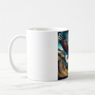 Majestic Eagle Soar T-Shirt Design Kaffemugg