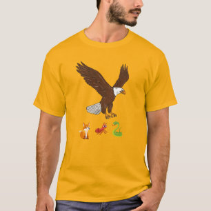 Majestic Eagle som blåser genom Stormy Himmel T Shirt
