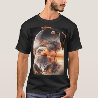 "Majestic Eagle - Sowing through Artistic Himmel" T Shirt