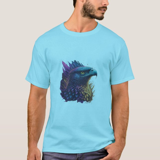 Majestic Eagle T-Shirt - Embrace Vild Spirit (Framsida)