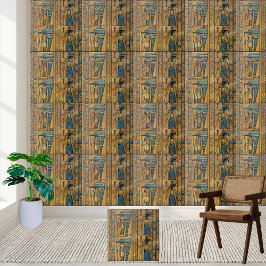 Majestic Egyptian Gods and Hieroglyphs Tile Kakelplatta