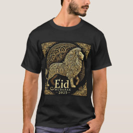 Majestic Eid Mubarak 2025 Lejon designtröja T Shirt