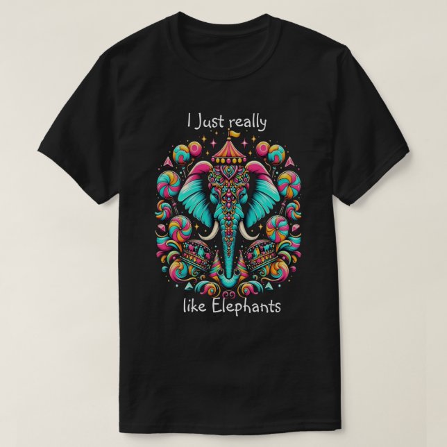 Majestic Elephant Kung T Shirt (Design framsida)